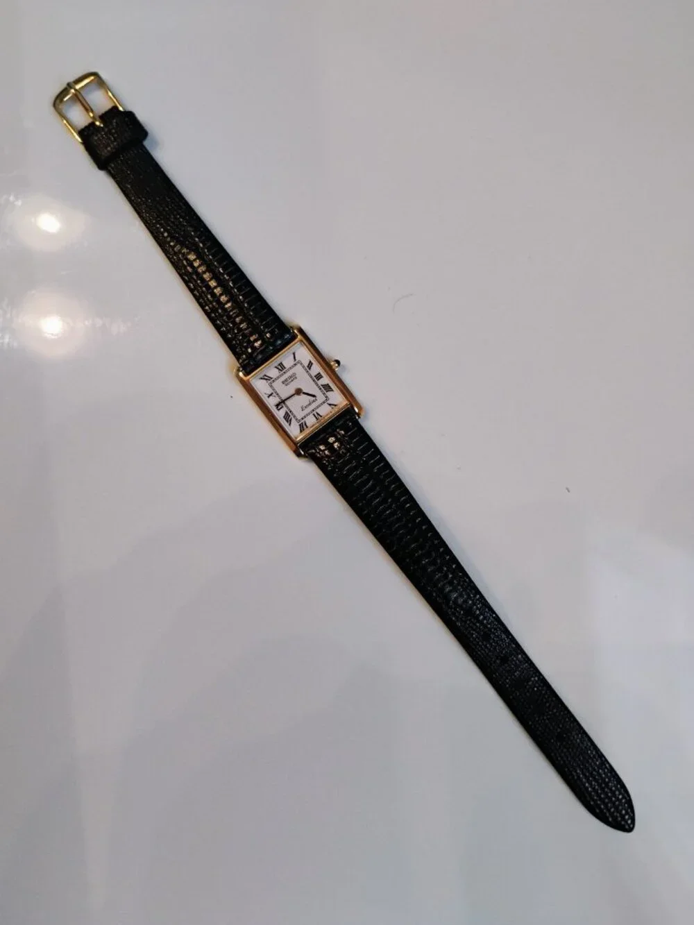 Ladies Seiko Exceline Tank Watch 8420-5540 JAPAN TESTED! New Battery